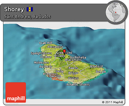 Satellite Panoramic Map of Shorey