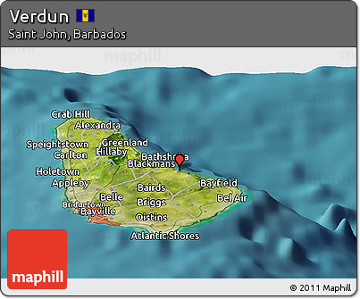 Satellite Panoramic Map of Verdun