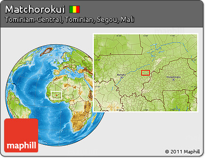 Physical Location Map of Matchorokui
