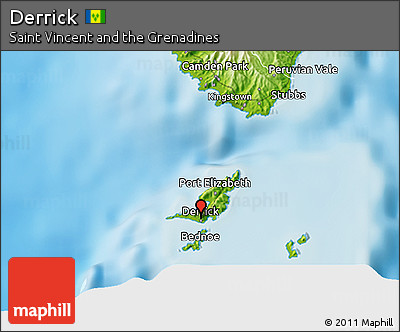 Physical 3D Map of Derrick