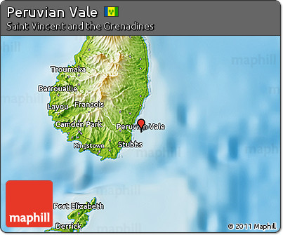 Physical 3D Map of Peruvian Vale