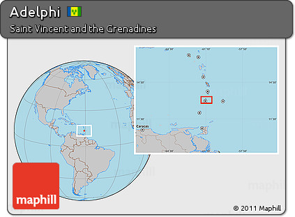 Gray Location Map of Adelphi