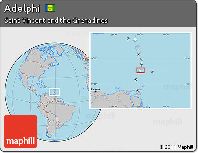 Gray Location Map of Adelphi
