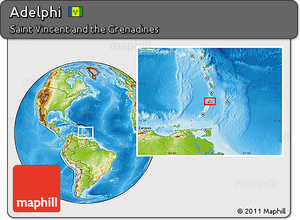 Physical Location Map of Adelphi