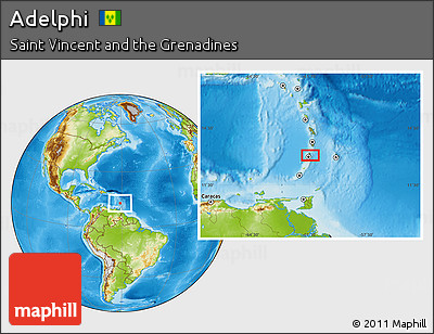 Physical Location Map of Adelphi