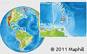 Physical Location Map of Orange Hill