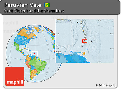 Political Location Map of Peruvian Vale