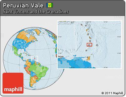 Political Location Map of Peruvian Vale