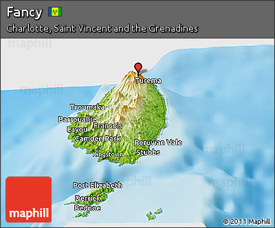 Physical Panoramic Map of Fancy