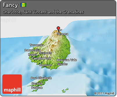 Physical Panoramic Map of Fancy