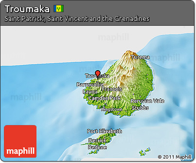Physical Panoramic Map of Troumaka