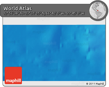Shaded Relief 3D Map of the Area around 13° 13' 56" N, 66° 13' 29" W