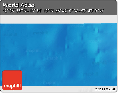 Shaded Relief 3D Map of the Area around 13° 13' 56" N, 66° 13' 29" W