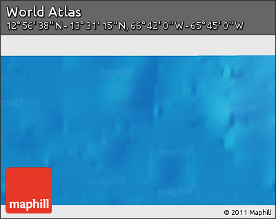 Shaded Relief 3D Map of the Area around 13° 13' 56" N, 66° 13' 29" W