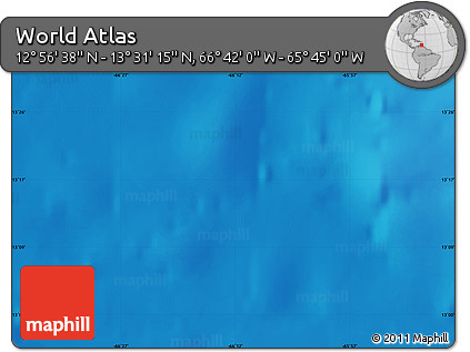 Physical Map of the Area around 13° 13' 56" N, 66° 13' 29" W