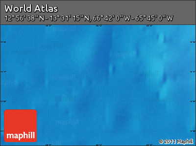Physical Map of the Area around 13° 13' 56" N, 66° 13' 29" W