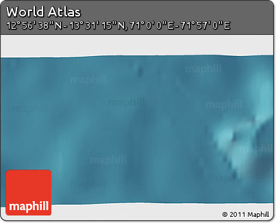 Satellite 3D Map of the Area around 13° 13' 56" N, 71° 28' 29" E