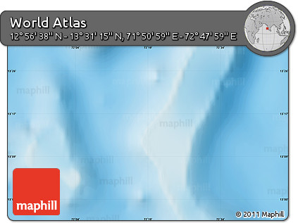 Physical Map of the Area around 13° 13' 56" N, 72° 19' 29" E