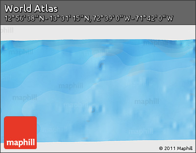 Political 3D Map of the Area around 13° 13' 56" N, 72° 10' 30" W