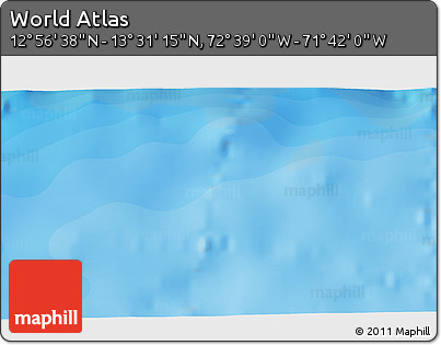 Political 3D Map of the Area around 13° 13' 56" N, 72° 10' 30" W