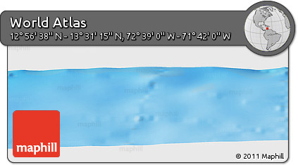 Shaded Relief Panoramic Map of the Area around 13° 13' 56" N, 72° 10' 30" W