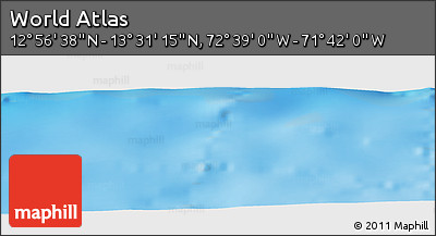 Shaded Relief Panoramic Map of the Area around 13° 13' 56" N, 72° 10' 30" W