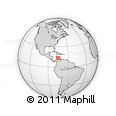 Outline Map of the Area around 13° 13' 56" N, 75° 34' 29" W, rectangular outline