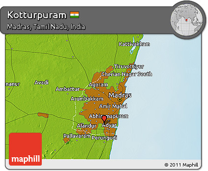 Physical 3D Map of Kotturpuram