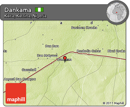 Physical Map of Dankama
