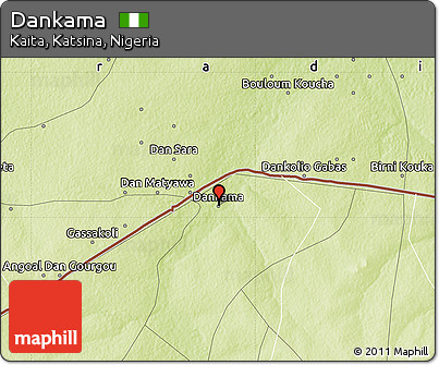 Physical Map of Dankama