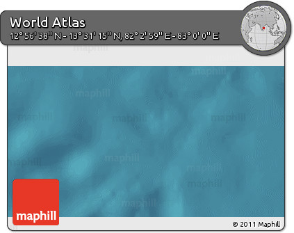 Satellite 3D Map of the Area around 13° 13' 56" N, 82° 31' 30" E