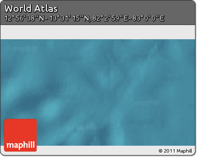 Satellite 3D Map of the Area around 13° 13' 56" N, 82° 31' 30" E