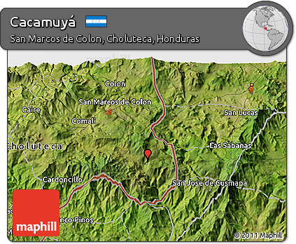 Satellite 3D Map of Cacamuyá