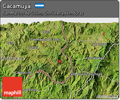 Satellite 3D Map of Cacamuyá