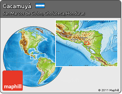Physical Location Map of Cacamuyá