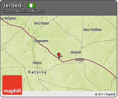 Physical 3D Map of Jerdedi