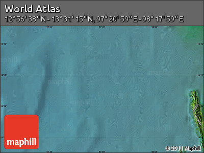 Satellite Map of the Area around 13° 13' 56" N, 97° 49' 29" E