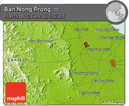 Physical 3D Map of Ban Nong Prong
