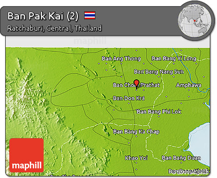 Physical 3D Map of Ban Pak Kai (2)