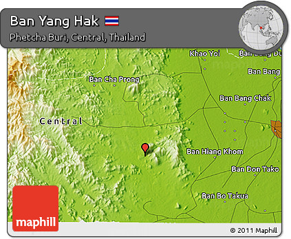Physical 3D Map of Ban Yang Hak