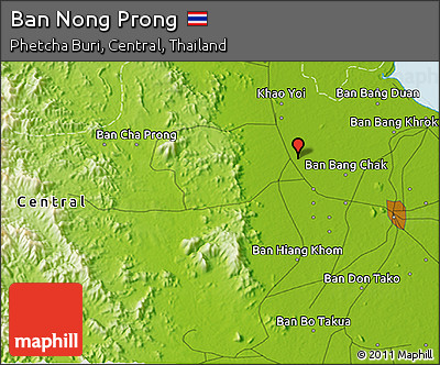 Physical 3D Map of Ban Nong Prong