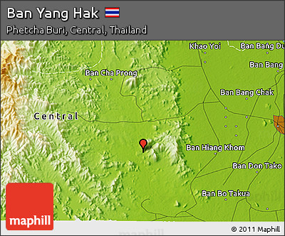 Physical 3D Map of Ban Yang Hak