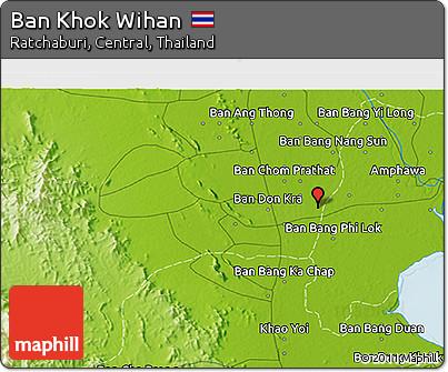 Physical 3D Map of Ban Khok Wihan