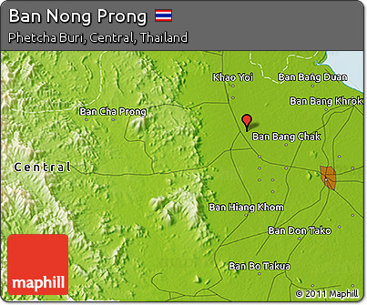 Physical 3D Map of Ban Nong Prong