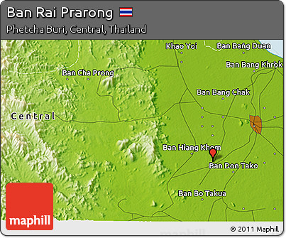 Physical 3D Map of Ban Rai Prarong