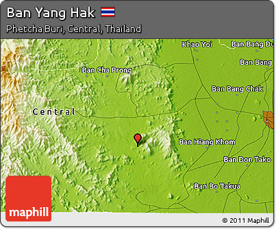 Physical 3D Map of Ban Yang Hak