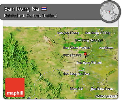 Satellite 3D Map of Ban Rong Na