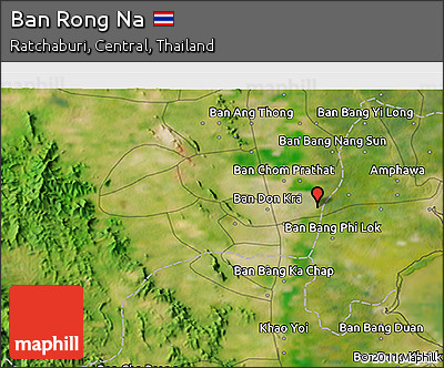 Satellite 3D Map of Ban Rong Na