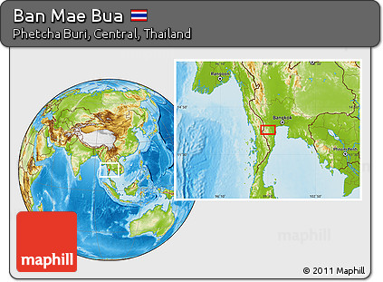 Physical Location Map of Ban Mae Bua