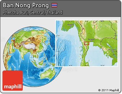 Physical Location Map of Ban Nong Prong